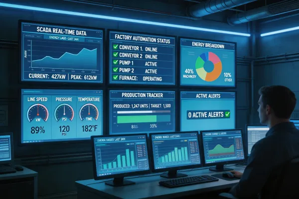 Smart Factory IIoT Monitoring Dashboard
