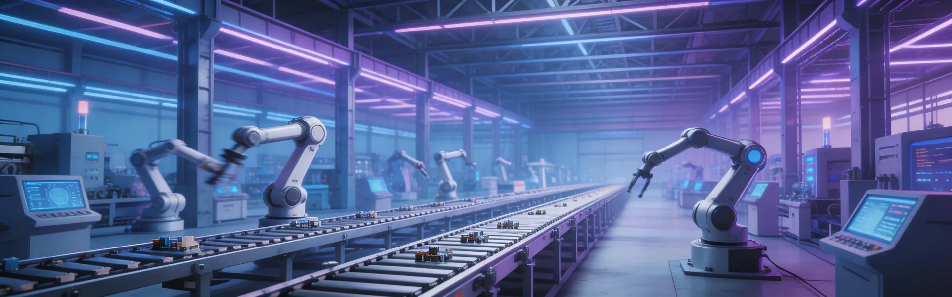 Smart Factory Automation Background
